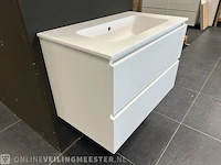 Badkamermeubel detremmerie, glans wit - afbeelding 2 van  5