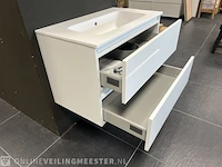Badkamermeubel detremmerie, glans wit - afbeelding 4 van  5
