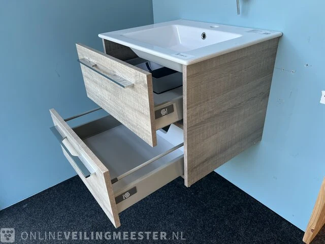 Badkamermeubel detremmerie, grijs eiken - afbeelding 4 van  5