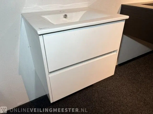 Badkamermeubel, glans wit - afbeelding 2 van  8