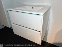 Badkamermeubel, glans wit - afbeelding 3 van  8
