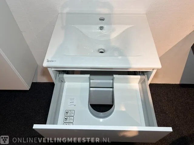 Badkamermeubel, glans wit - afbeelding 5 van  8