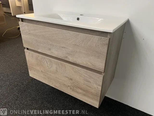 Badkamermeubel hr, grijs eiken - afbeelding 3 van  7
