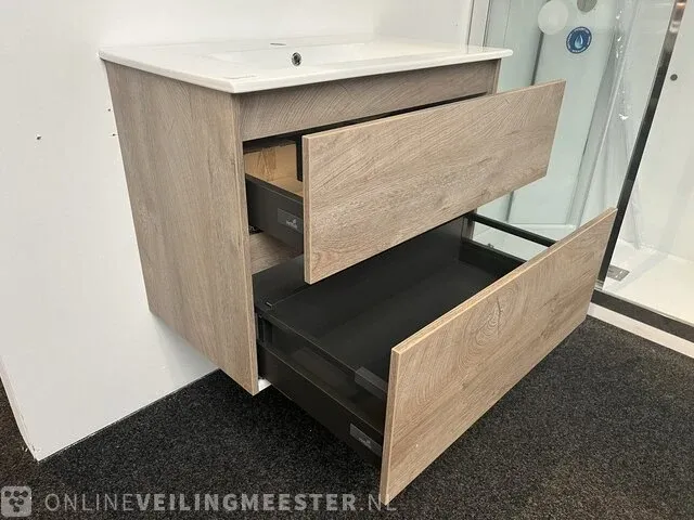 Badkamermeubel hr, grijs eiken - afbeelding 4 van  7