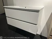 Badkamermeubel hr, step, glans wit - afbeelding 3 van  8