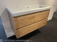 Badkamermeubel massief eiken, eiken - afbeelding 2 van  8