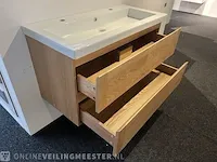 Badkamermeubel massief eiken, eiken - afbeelding 4 van  8