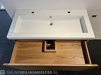 Badkamermeubel massief eiken, eiken - afbeelding 5 van  8