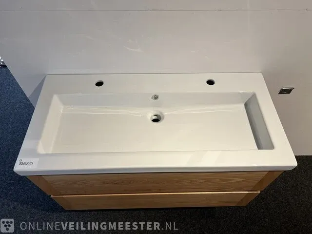 Badkamermeubel massief eiken, eiken - afbeelding 7 van  8