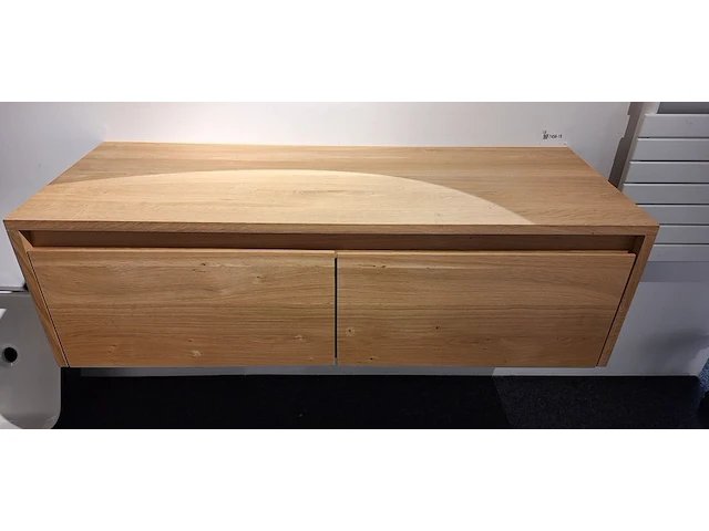 Badkamermeubel massief hout, eiken nature - afbeelding 1 van  5