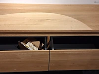 Badkamermeubel massief hout, eiken nature - afbeelding 4 van  5