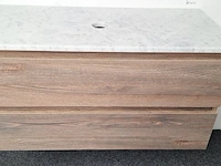 Badkamermeubel met marmer blad thebalux, beat, keltic tan - afbeelding 1 van  6