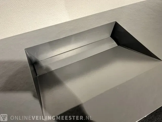 Badkamermeubel met quartz wastafel, houtlook zwart - afbeelding 8 van  9