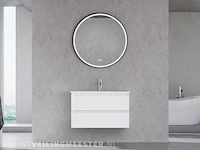 Badkamermeubel met wasbak met led spiegel karo, 64.0020, hoogglans wit - afbeelding 1 van  2