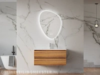 Badkamermeubel met wasbak met led spiegel karo, 64.0027, oak - afbeelding 1 van  3