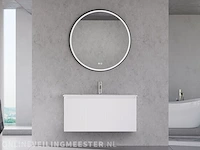Badkamermeubel met wasbak met led spiegel karo, 64.0029, hoogglans wit - afbeelding 1 van  3