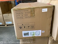 Badkamermeubel met wasbak met led spiegel karo, 64.0030, matzwart - afbeelding 2 van  3