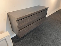 Badkamermeubel thebalux, donker eiken - afbeelding 2 van  4