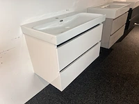 Badkamermeubel thebalux, wit glans - afbeelding 2 van  4