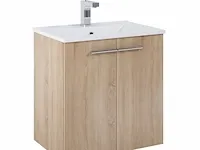 Badkamermeubel twee deuren 60 cm atlantic, clara, wit - afbeelding 1 van  5