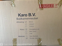 Badkamermeubel zonder wasbak met led spiegel karo, 64.0013, hoogglans wit - afbeelding 3 van  3
