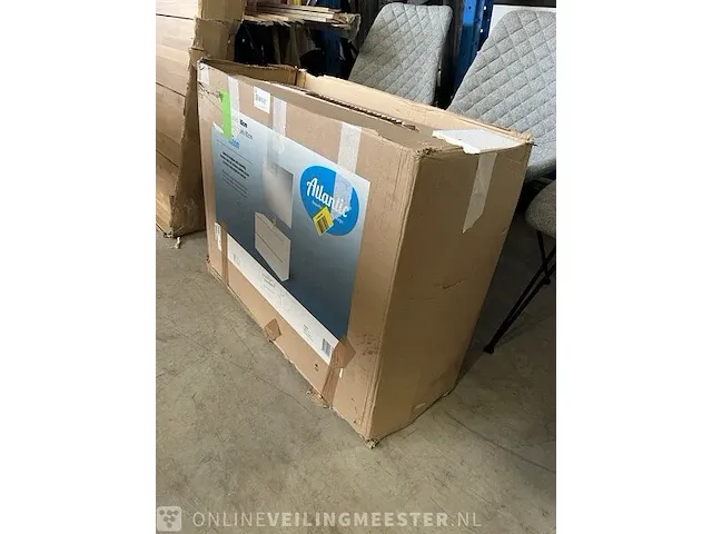 Badkamermeubelset met spiegel 80 cm atlantic, heon, hoogglans wit - afbeelding 3 van  3