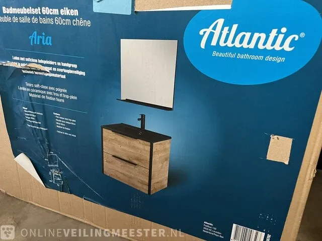Badkamermeubelset met twee kolomkasten atlantic, aria, stella - afbeelding 5 van  6