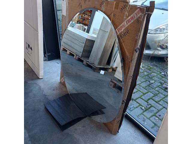 Badkamerspiegel, edoné, organisch - afbeelding 3 van  5