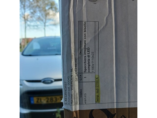 Badkamerspiegel, edoné, organisch - afbeelding 5 van  5