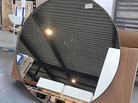 Badkamerspiegel, martens design, miami, matzwart - afbeelding 1 van  2