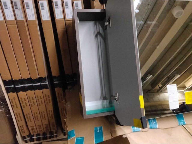 Badkamerspiegel met 3 kastjes. incl. led verlichting. - afbeelding 5 van  11