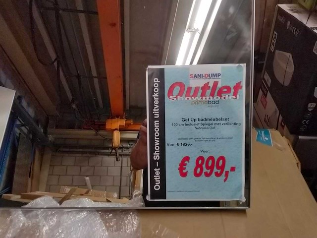 Badkamerspiegel met verlichting. - afbeelding 2 van  4