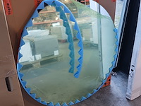 Badkamerspiegel, xenz, rond , mat goud Badkamerspiegel, xenz, rond , mat goud