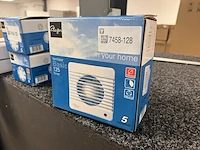 Badkamerventilator plieger, wit - afbeelding 1 van  3