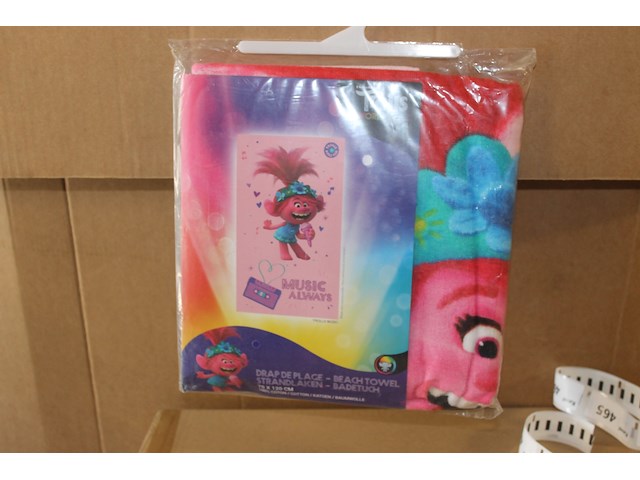 Badlaken trolls 1 x - afbeelding 1 van  3