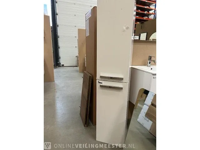 Badmeubel 120 met porseleinen wastafel hr badmeubelen, badmeubel, wit - afbeelding 2 van  12