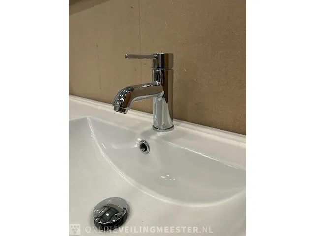 Badmeubel 120 met porseleinen wastafel hr badmeubelen, badmeubel, wit - afbeelding 10 van  12