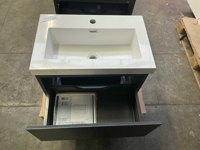 Badmeubel 60cm antracite - afbeelding 7 van  8