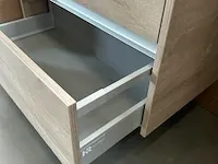 Badmeubel 75 xxl met porseleinen wastafel hr badmeubelen, badmeubel, stone oak - afbeelding 10 van  10