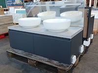 Badmeubel, blum, mat antraciet Badmeubel, blum, mat antraciet