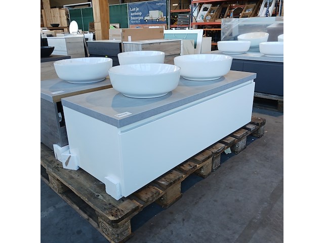 Badmeubel, blum, mat wit - afbeelding 1 van  11