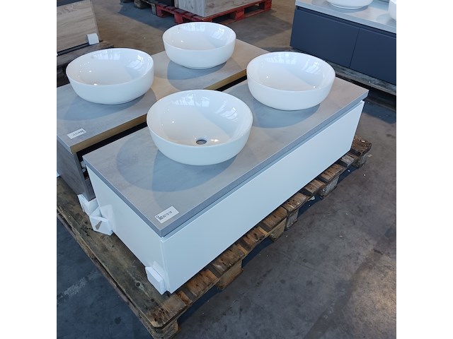 Badmeubel, blum, mat wit - afbeelding 4 van  11