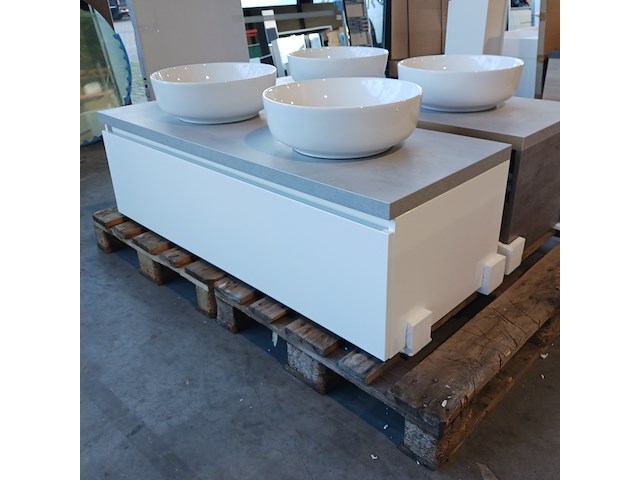 Badmeubel, blum, mat wit - afbeelding 5 van  11