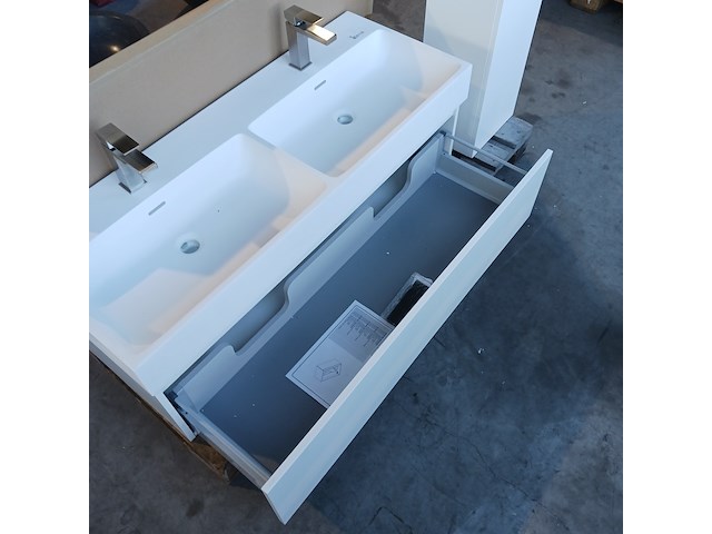 Badmeubel, blum, mat wit - afbeelding 3 van  17