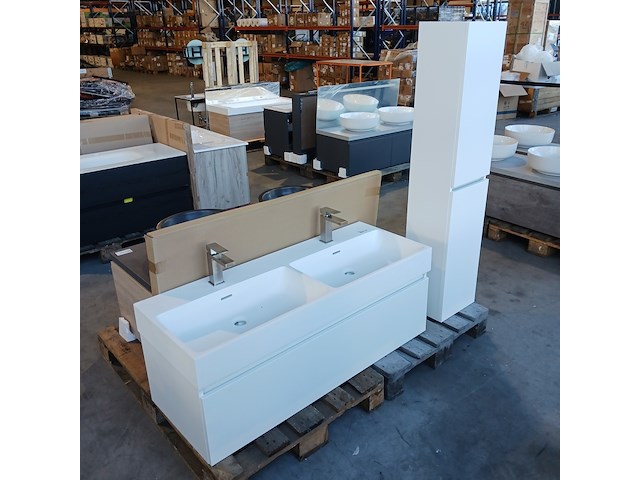 Badmeubel, blum, mat wit - afbeelding 1 van  17