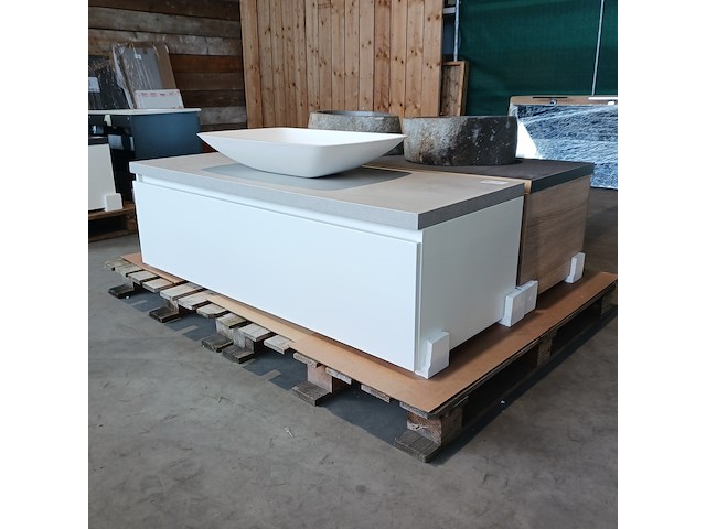 Badmeubel, blum, mat wit - afbeelding 3 van  9