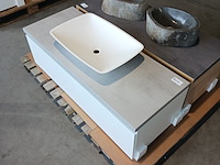 Badmeubel, blum, mat wit - afbeelding 4 van  9