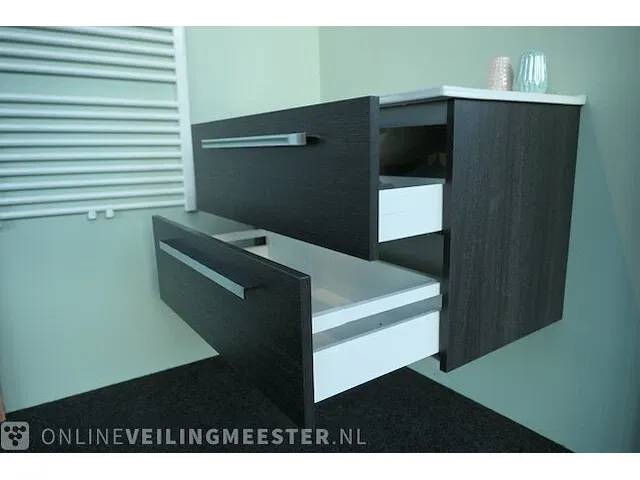 Badmeubel cover-up hr, evora line, body g-wit, front oak - afbeelding 3 van  8