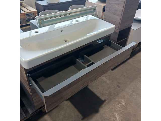 Badmeubel, geberit, icon, nussbaum hickory - afbeelding 16 van  19