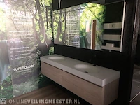 Badmeubel hettich, wit/houtkleur